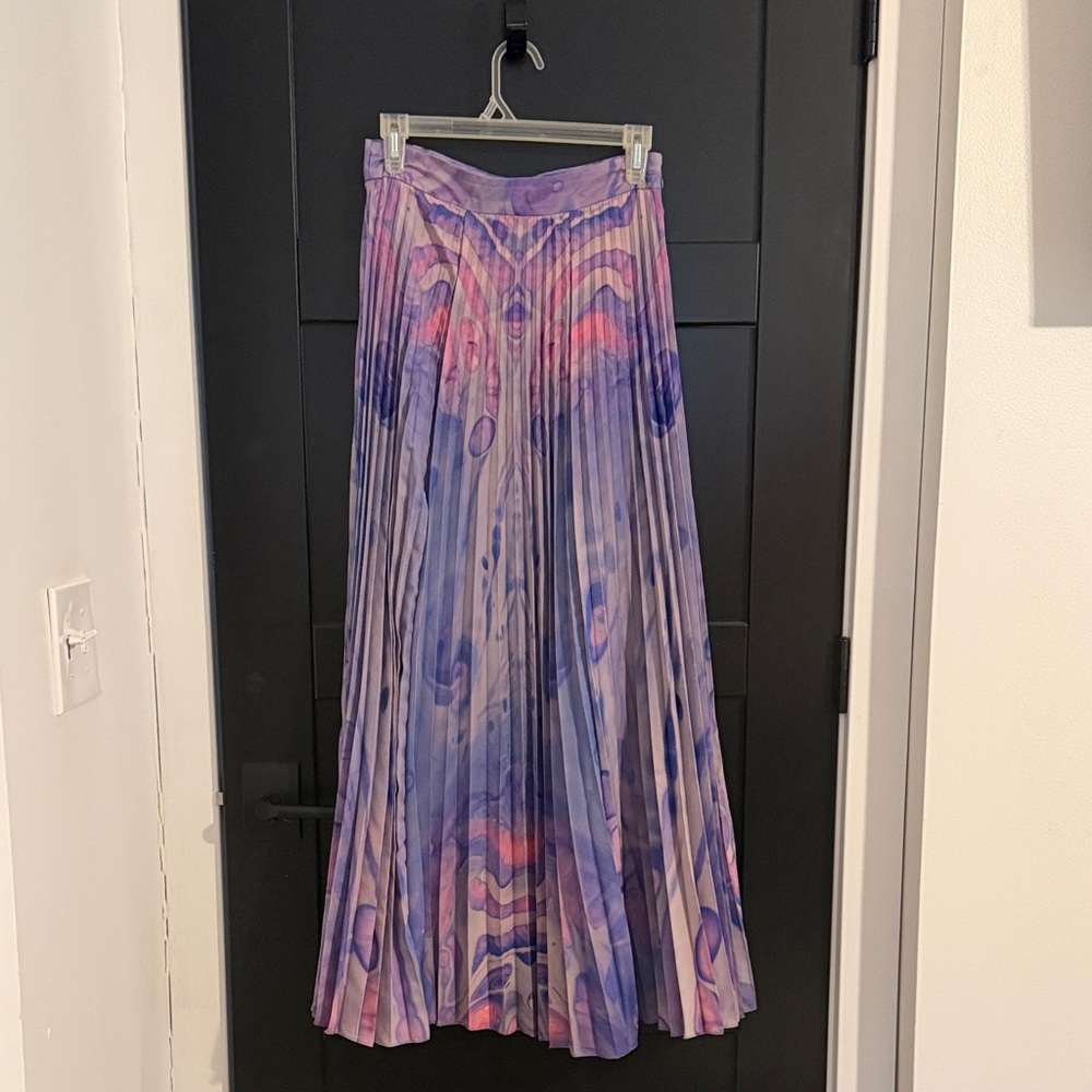 Anthropologie Purple and Pink Maxi Skirt